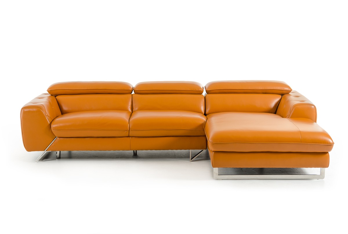 Modern Leather Sectional Sofa Chaise VIG Furniture#VGZIWA ...